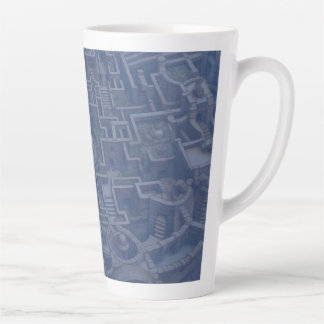Taza De Café Latte Latte Mug - LABYRINTH (denim azul)