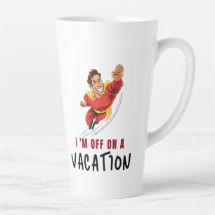 TAZA DE CAFÉ LATTE LATTE MUG- ME QUEDÉ DE VACACIONES