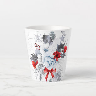 Taza De Café Latte Latte Mug, Navidades blancos