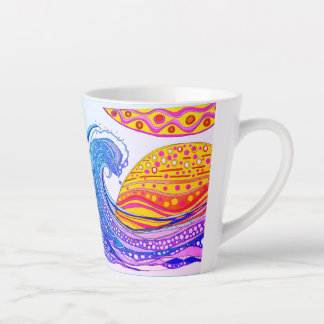 TAZA DE CAFÉ LATTE LATTE MUG "OCEANS SUNRISE"