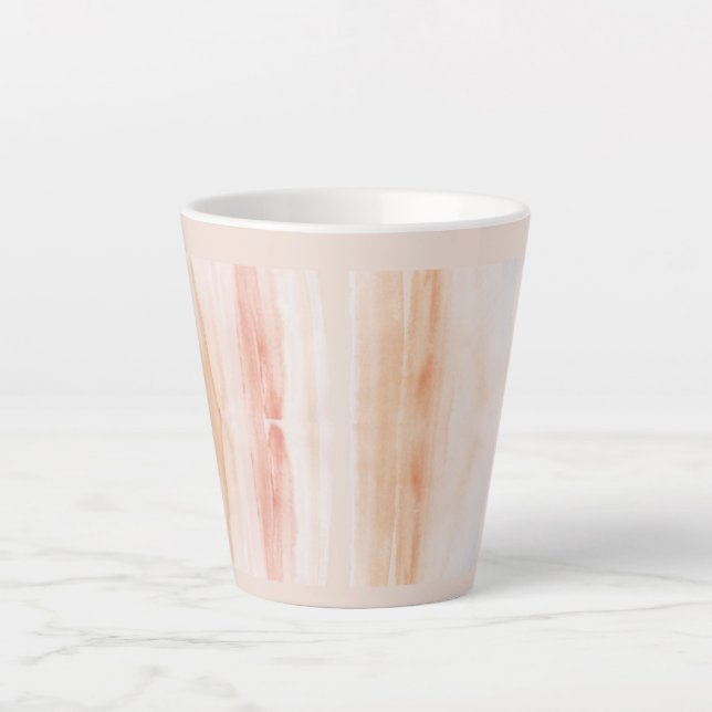 Taza De Café Latte Latte Mug "Pastel Latte Mug - Elegante y relajante (Anverso)