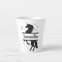 Taza De Café Latte Latte Mug Personalizada de Unicornio