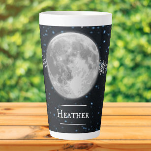 Taza De Café Latte Latte Mug Personalizada Lunar