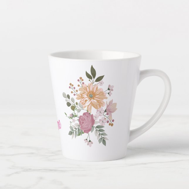 Taza De Café Latte Latte Mug personalizado (Derecha)