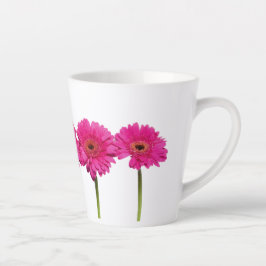 Taza De Café Latte Latte Mug Pink Gerbera Daisies