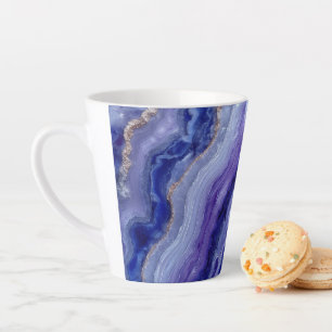 Taza De Café Latte Latte Mug radiante frente a tanzanita