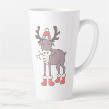 Latte Mug, reno de invierno