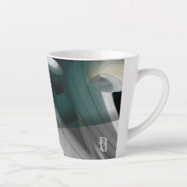 Taza De Café Latte Latte Mug Resumen Tendencia Decoración Interior Ve