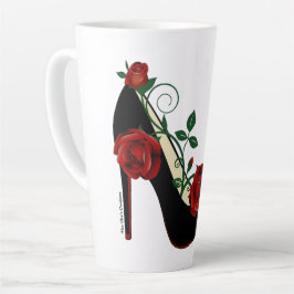Taza De Café Latte Latte Mug - Rosa Stiletto