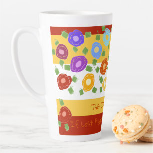 Taza De Café Latte Latte Mug Si Se Pierde Por Favor Regresar