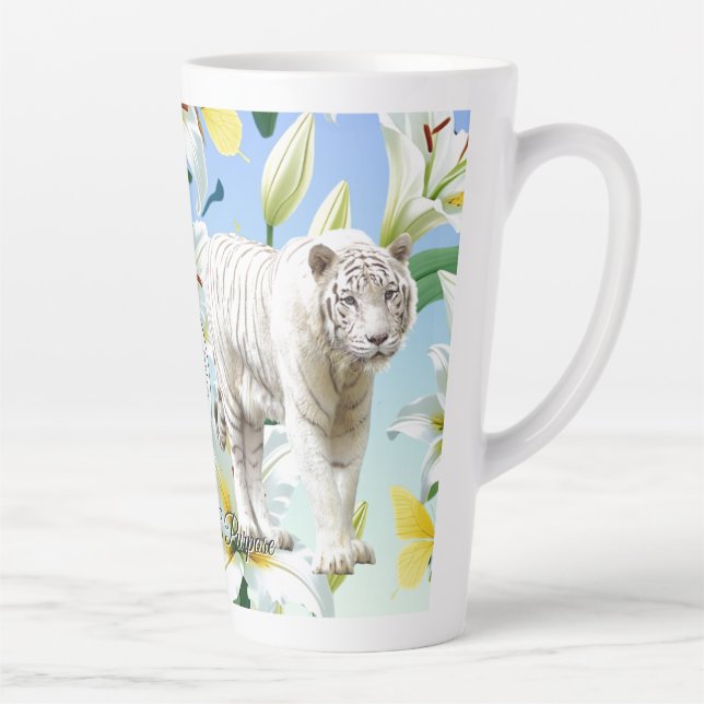 Taza De Café Latte Latte Mug Tiger (Derecha)