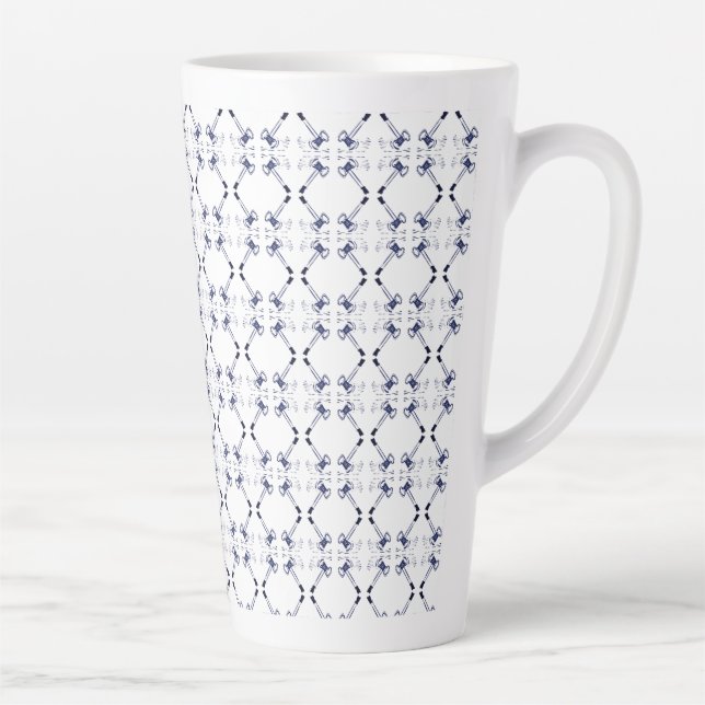Taza De Café Latte Latte Mugs, abogada de la Marina y los Gaveles Bla (Derecha)