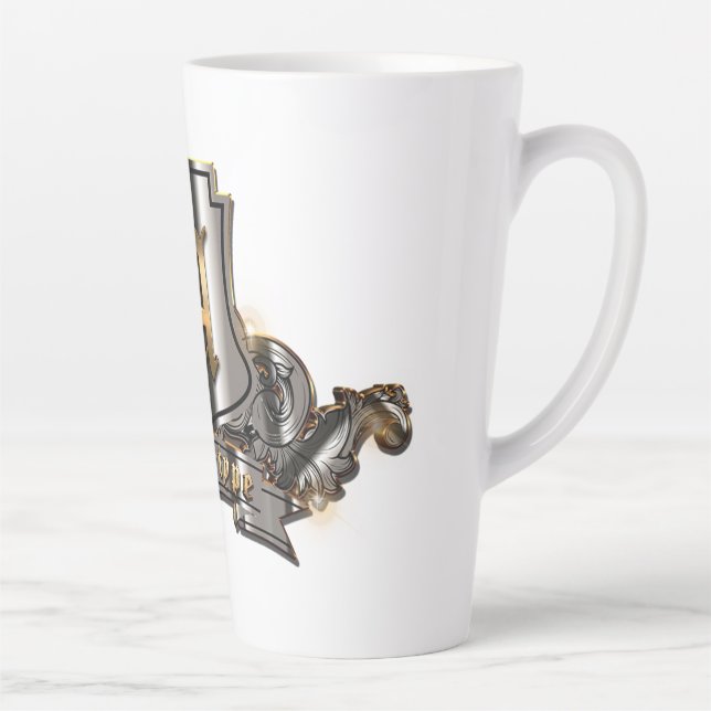 Taza De Café Latte Latte Mugs y 17 oz.) (Derecha)