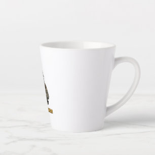 Taza De Café Latte Latte personalizado de gato militar British Shorth