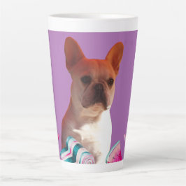 Taza De Café Latte Latte Tasse französische  Bulldogge 