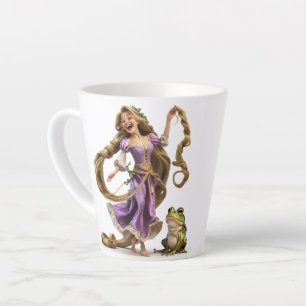 Taza De Café Latte Laughing Rapunzel