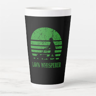 Taza De Café Latte Lawn Mower Lawn Whisperer Gardener Gift