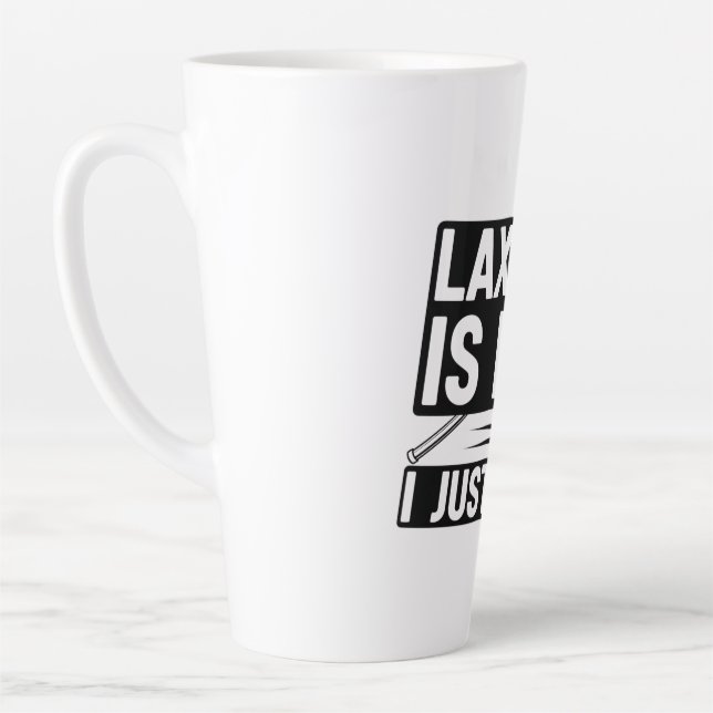 Taza De Café Latte LAX Lacrosse Tumbler (Izquierda)