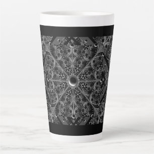 Taza De Café Latte Lazo cerámico Negro