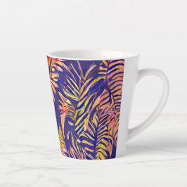 Taza De Café Latte Leaf de tigre