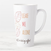 "Leaf Me Alone" Mug de otoño