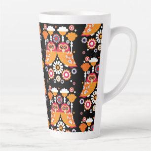 Taza De Café Latte Lechuza de Arte Popular