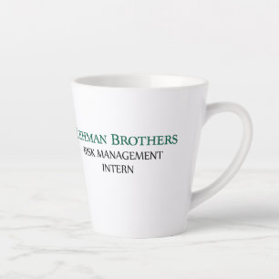 Taza De Café Latte Lehman Brothers Gestión de Riesgos Internos Mugs