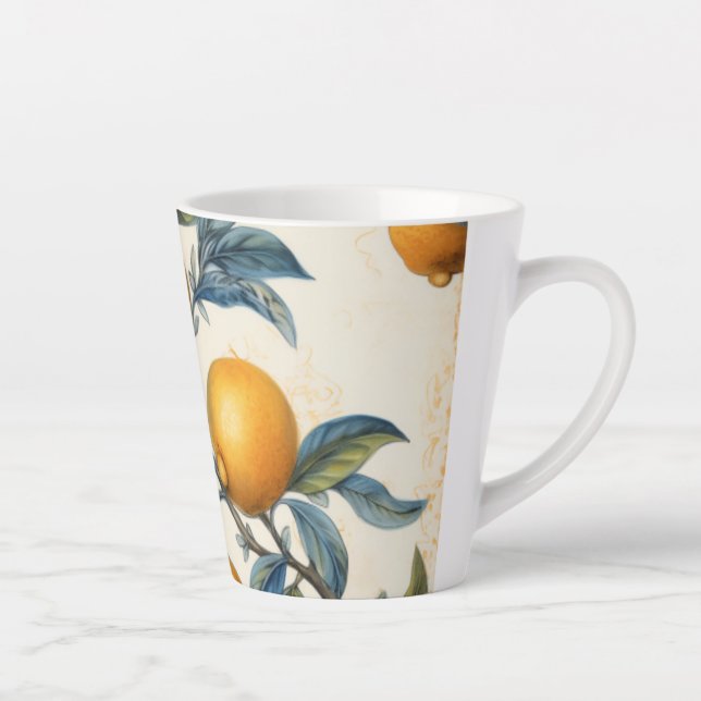 Taza De Café Latte Lemon Grove del Mediterráneo (Derecha)