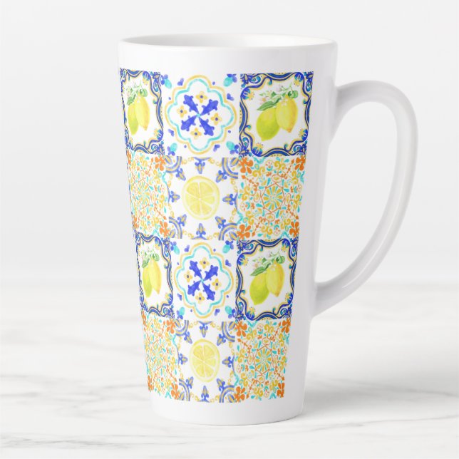 Taza De Café Latte Lemon Mug italiano (Derecha)