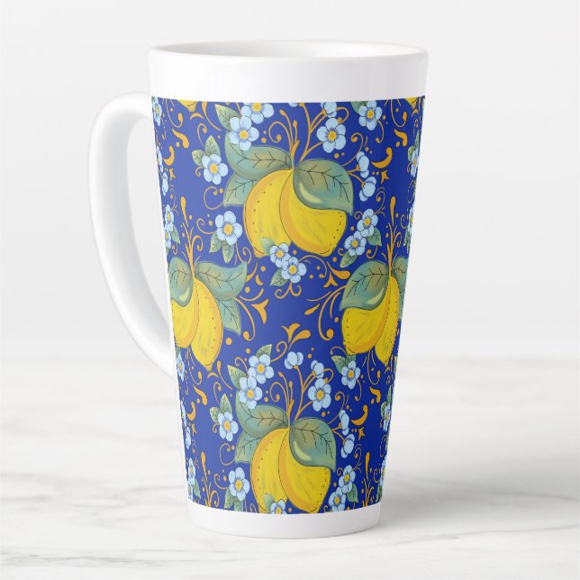 Taza De Café Latte Lemones de estilo italiano (Ángulo izquierdo)
