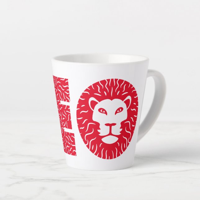 Taza De Café Latte Leo (Ángulo derecho)