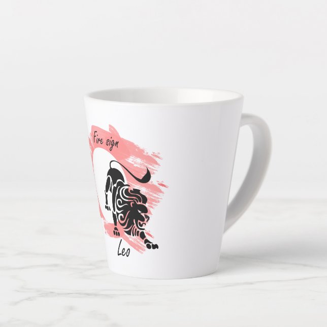 Taza De Café Latte Leo (Ángulo derecho)