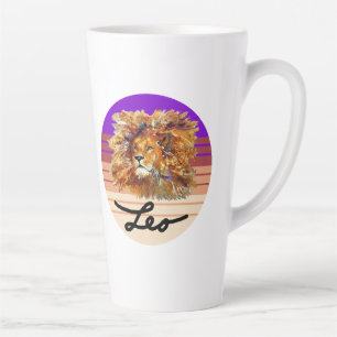 TAZA DE CAFÉ LATTE LEO LA PLANTILLA DE BOMBA LATTE