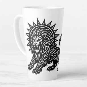 Taza De Café Latte Leo Zodíaco Sol‑Melena León BurnsInHell