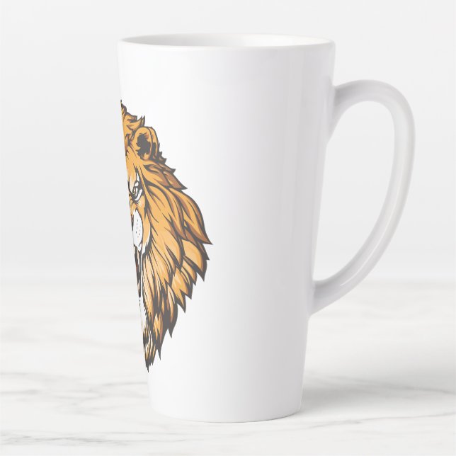 Taza De Café Latte León 17oz Latte Mug (Derecha)