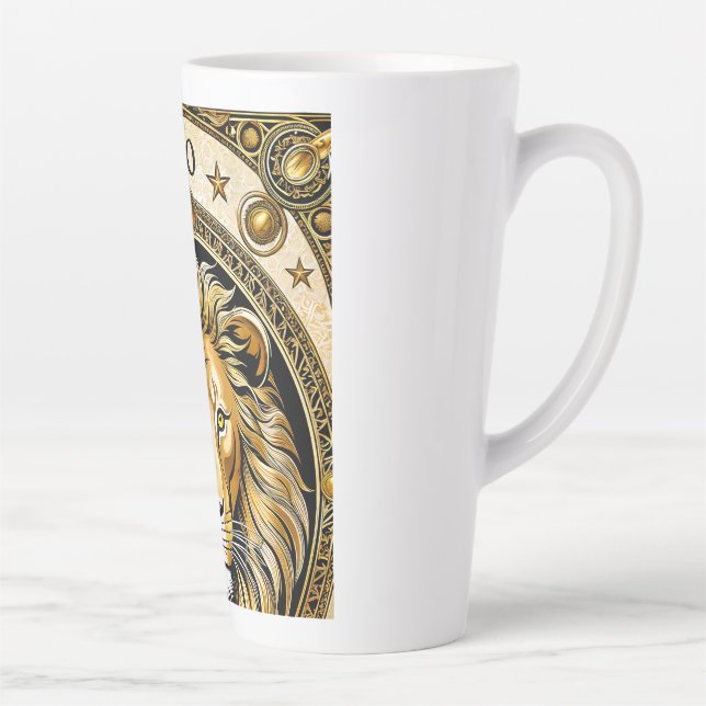 Taza De Café Latte León de astrología (Derecha)