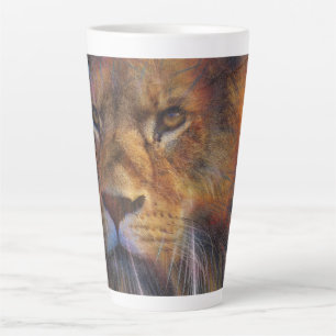 Taza De Café Latte León en la galería Latte Mug