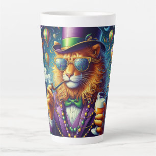 Taza De Café Latte León/Louisiana Mardi Gras