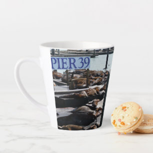 Taza De Café Latte Leones Marinos del Muelle 39