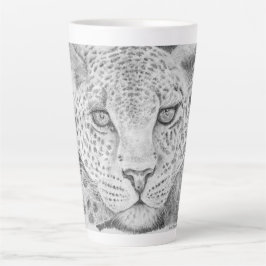 Taza De Café Latte Leopard Latte Mug
