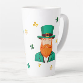 Taza De Café Latte Leprechaun Clover Shamrock Patrick's Day