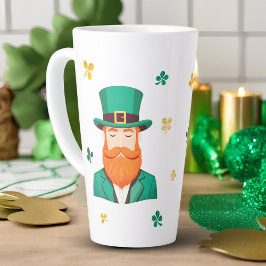 Taza De Café Latte Leprechaun Clover Shamrock Patrick's Day