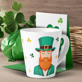 Taza De Café Latte Leprechaun Clover Shamrock Patrick's Day