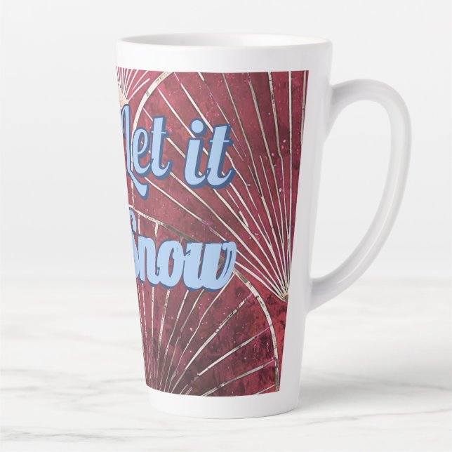 Taza De Café Latte Let it snow mug (Derecha)