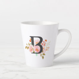 Taza De Café Latte Letra B