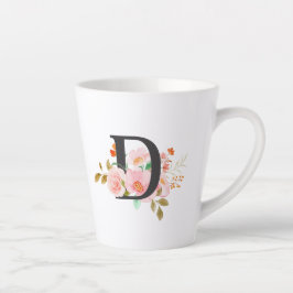 Taza De Café Latte Letra D