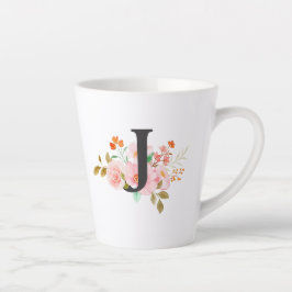 Taza De Café Latte Letra J