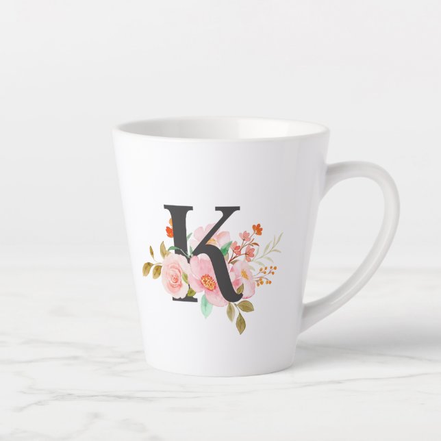 Taza De Café Latte Letra K (Derecha)