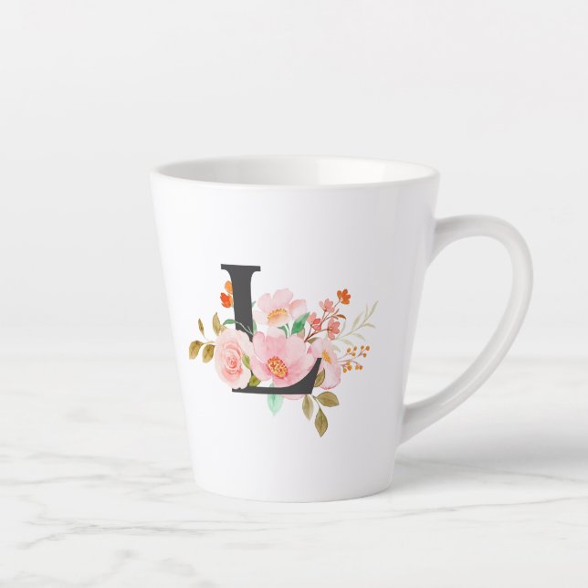 Taza De Café Latte Letra L (Derecha)