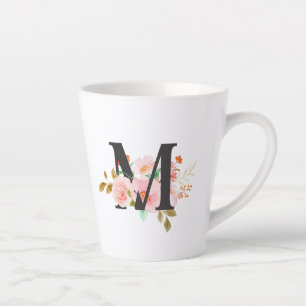 Taza De Café Latte Letra M